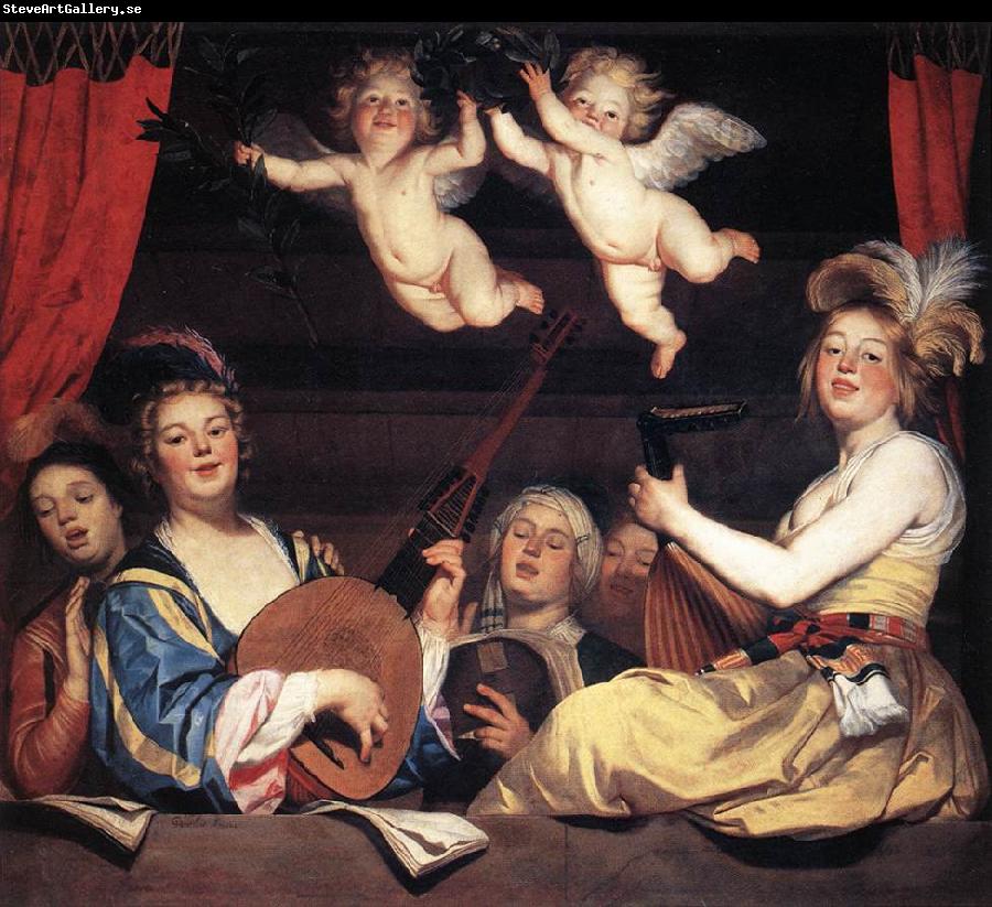 HONTHORST, Gerrit van Concert on a Balcony sg